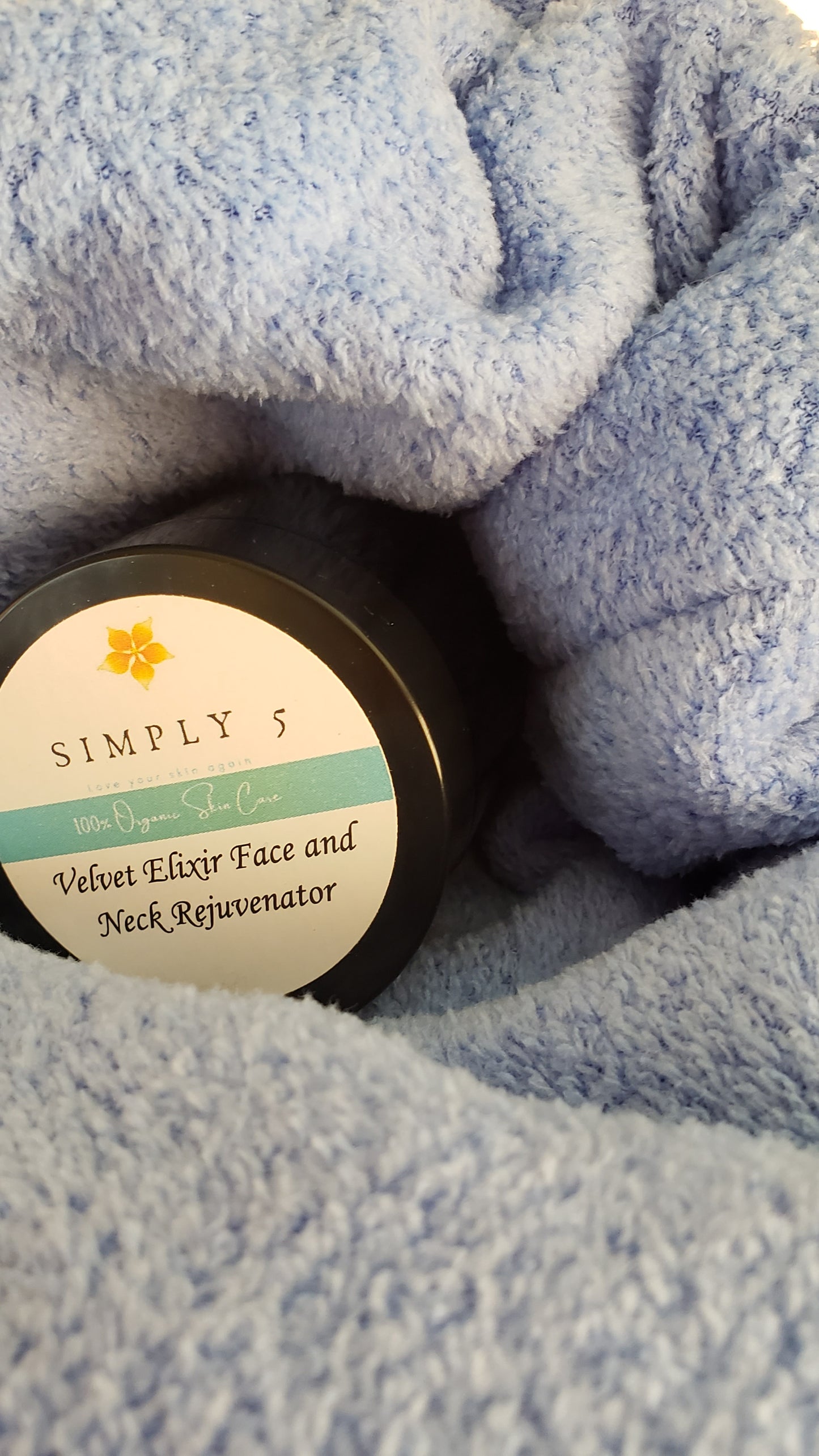 Simply 5 Organic Velvet Elixir Face and Neck Rejuvenator