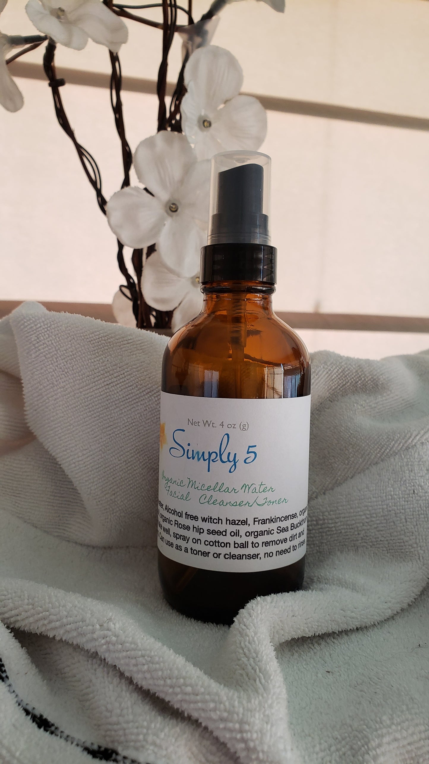 Simply 5 Organic Micellar Water Cleanser Tonic