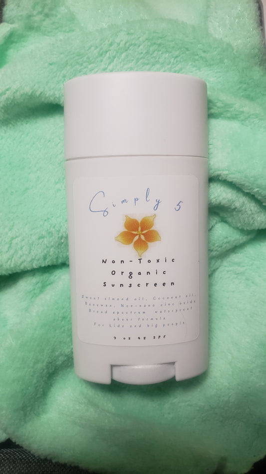 Simply 5 Non-Toxic Organic Sunscreen
